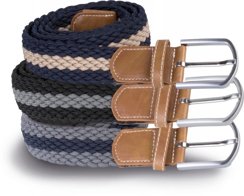 Braided elasticated belt