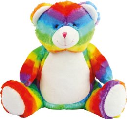 Urso de peluche com fecho multicolor